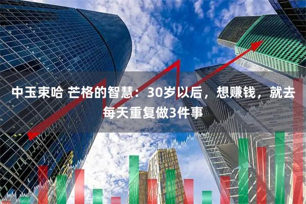 中玉束哈 芒格的智慧:30岁以后,想赚钱,就去每天重复做3件事