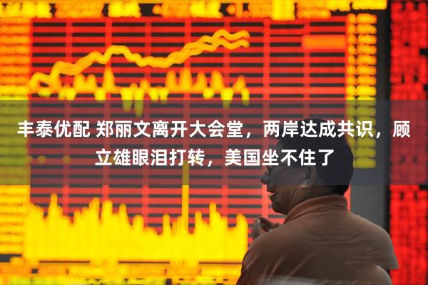 丰泰优配 郑丽文离开大会堂，两岸达成共识，顾立雄眼泪打转，美国坐不住了