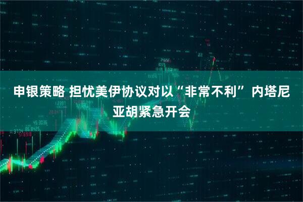 申银策略 担忧美伊协议对以“非常不利” 内塔尼亚胡紧急开会