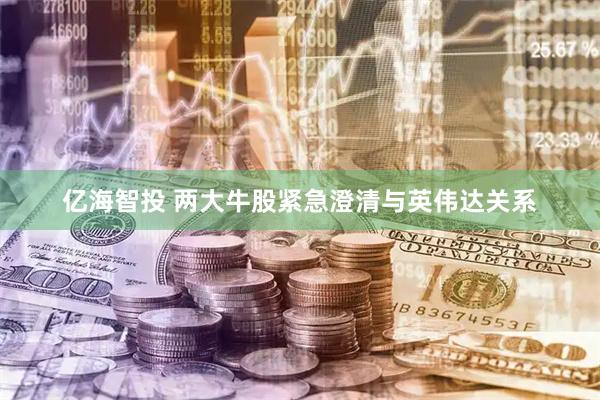 亿海智投 两大牛股紧急澄清与英伟达关系